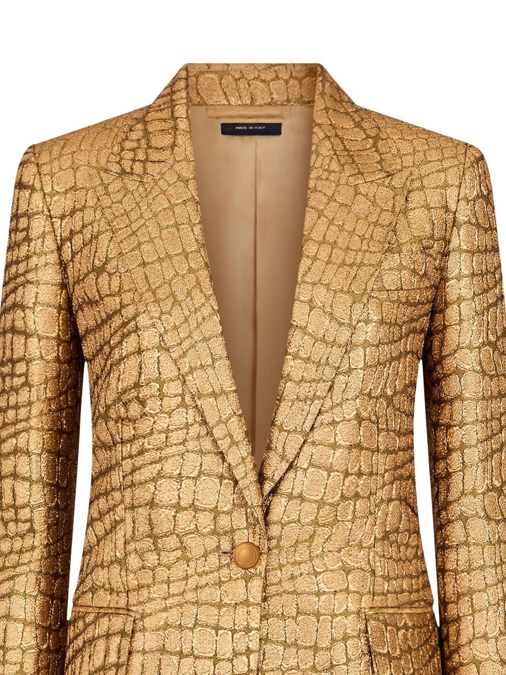 Wallis croc-jacquard blazer - 2