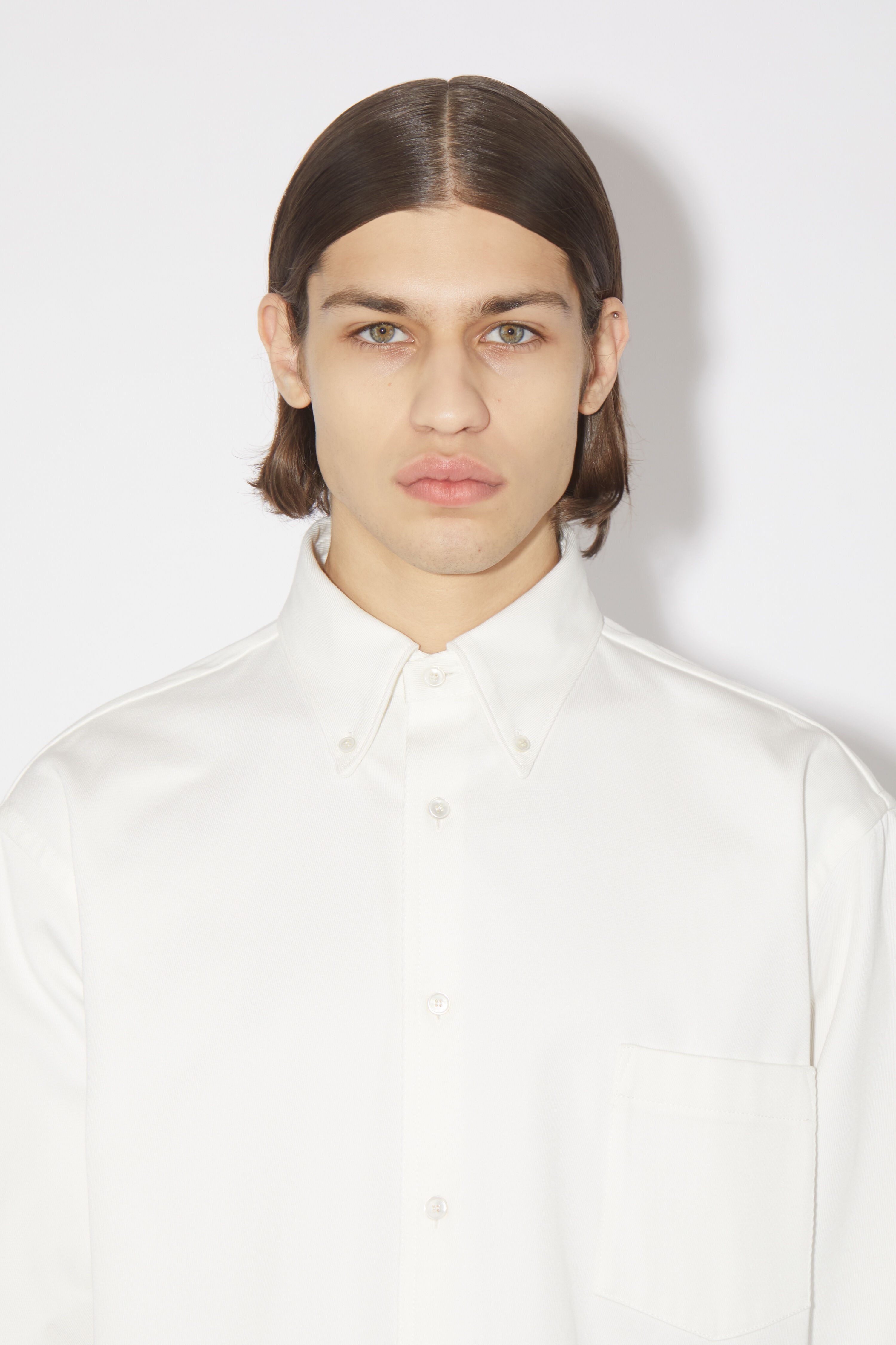 Button-up overshirt - White - 6