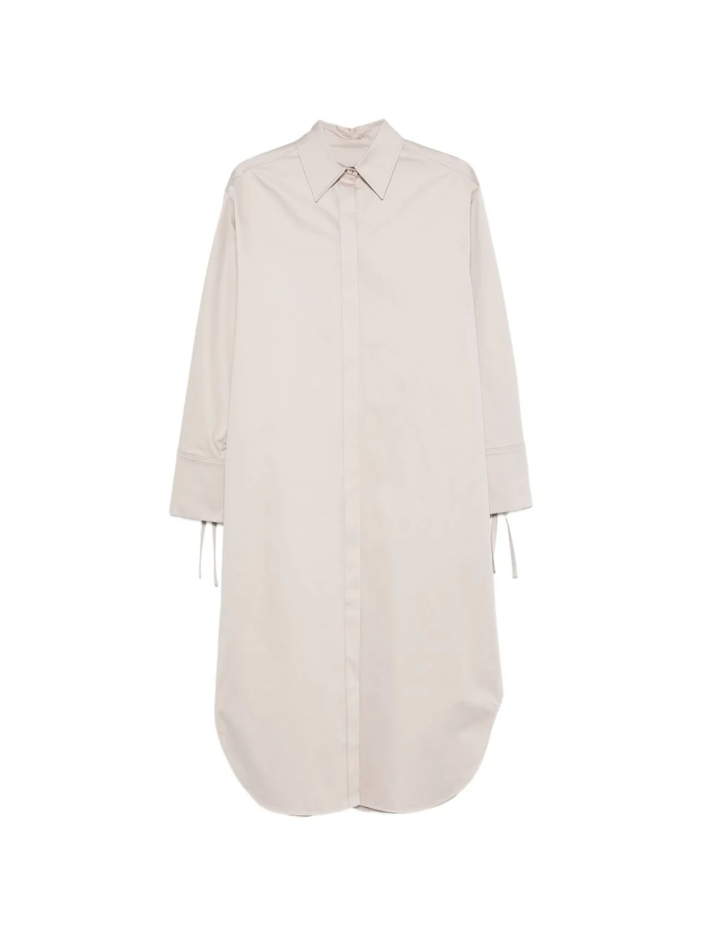 cuff-tie midi dress - 1