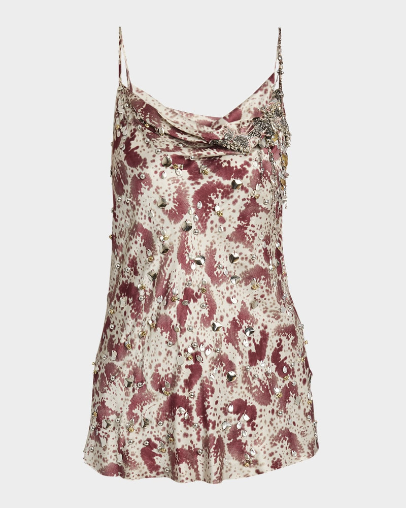 Chai Printed Embellished Blouse 1