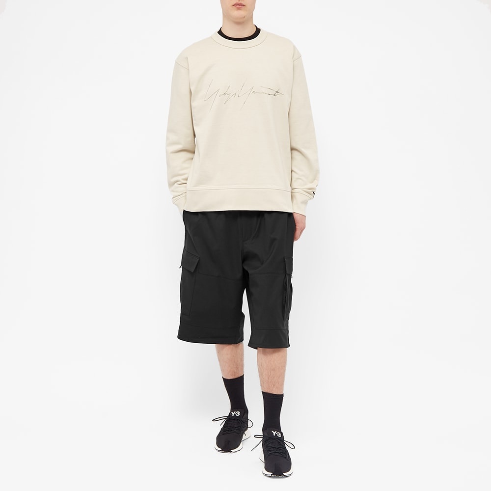 Y-3 Distressed Signature Crew Sweat - 6