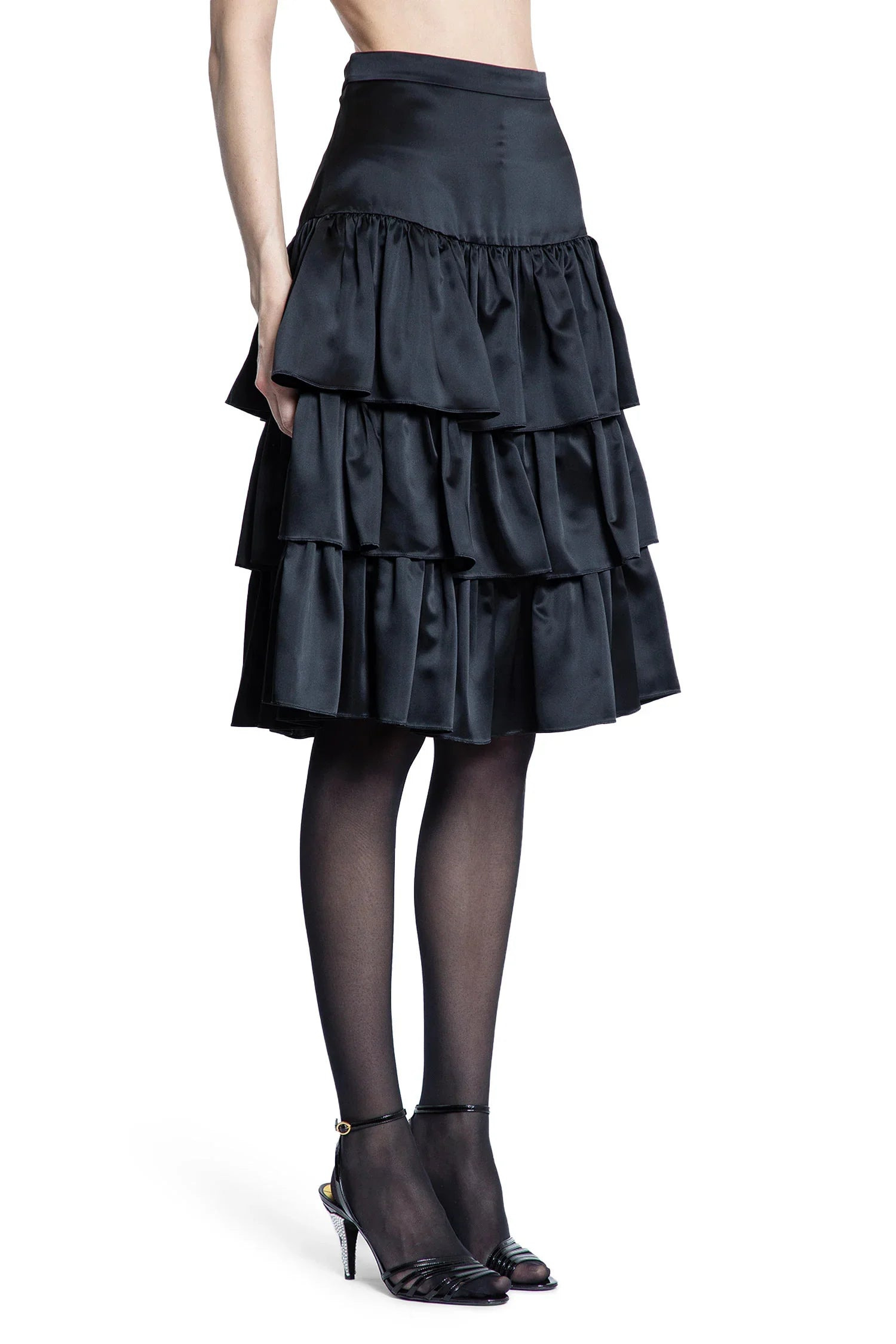 Satin-Ruffle-Skirt - 2