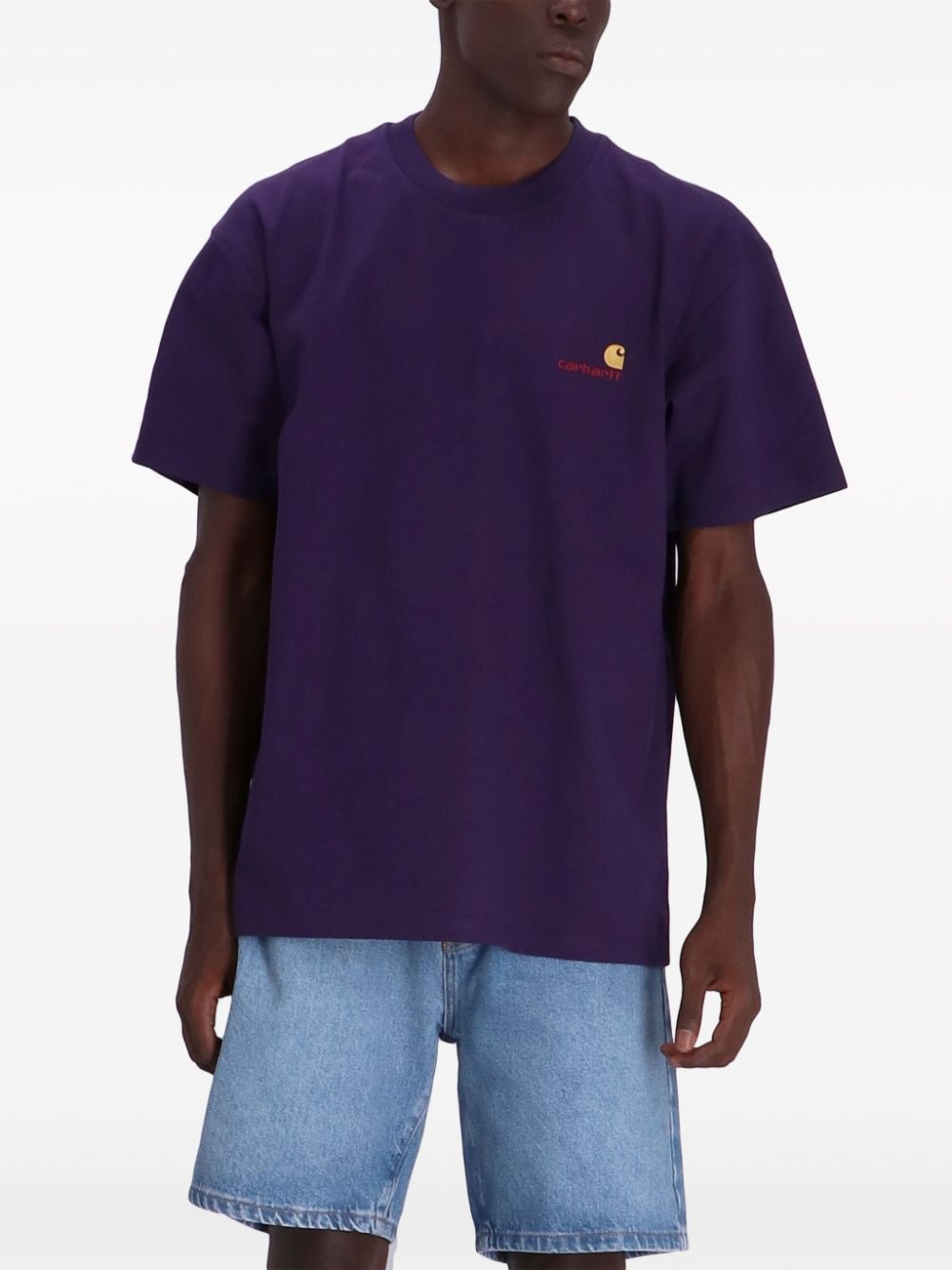 logo-print cotton T-shirt - 3