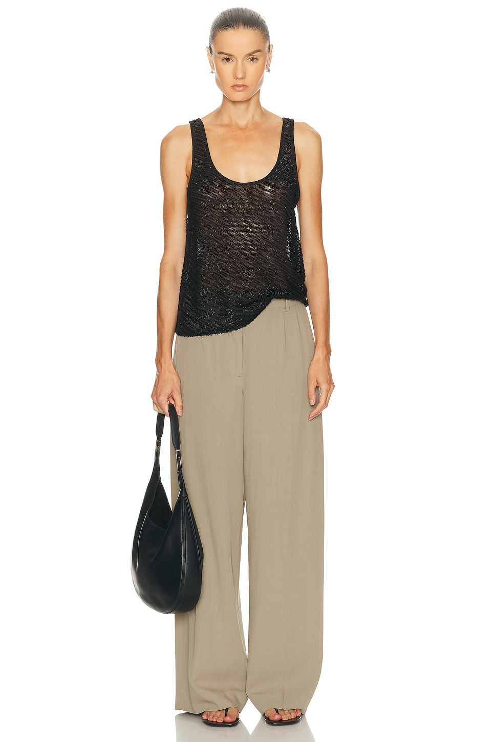 Glass Beaded Mesh Top - 4