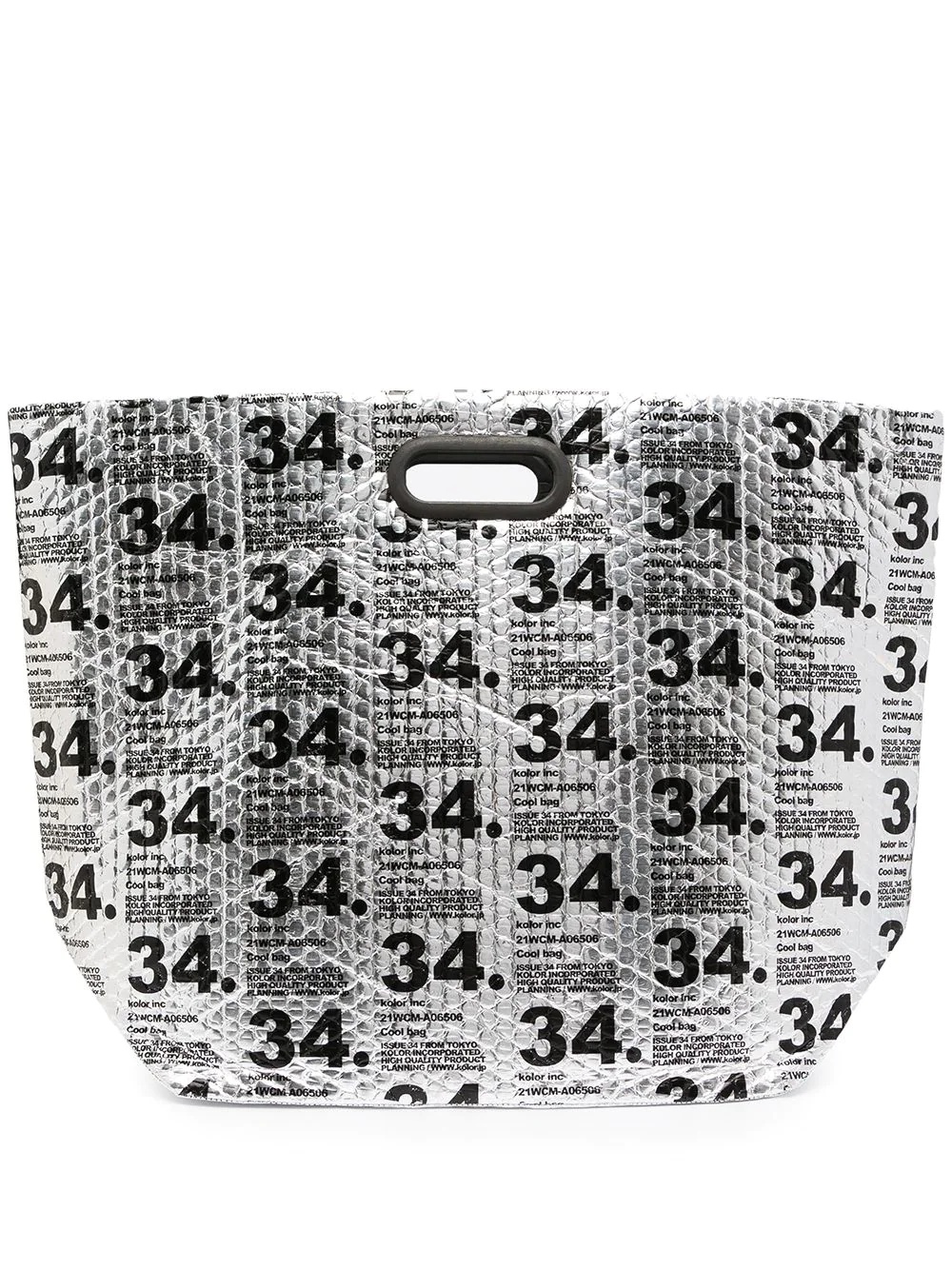 slogan top-handle tote - 1