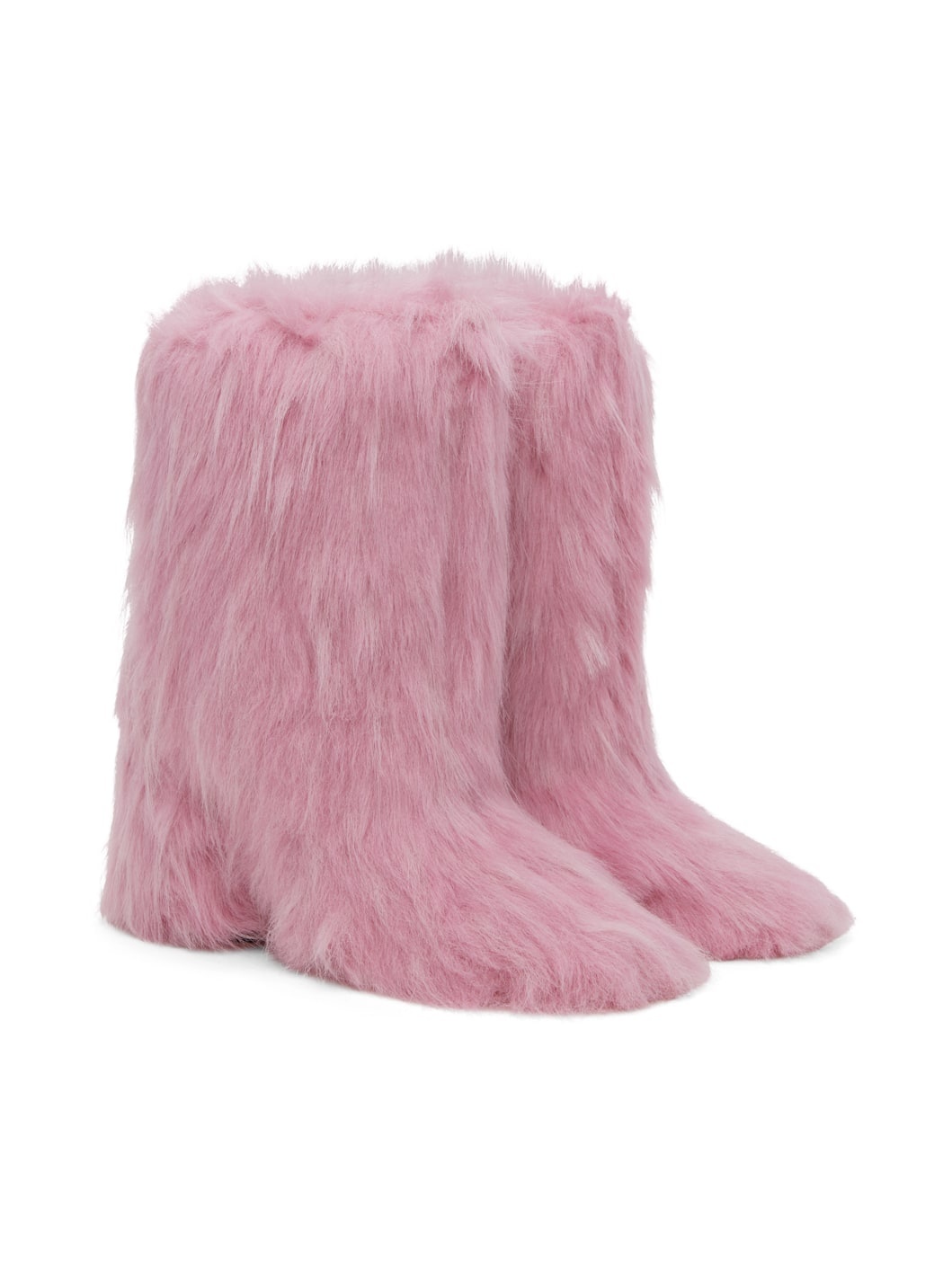 Pink Furry Boots - 4