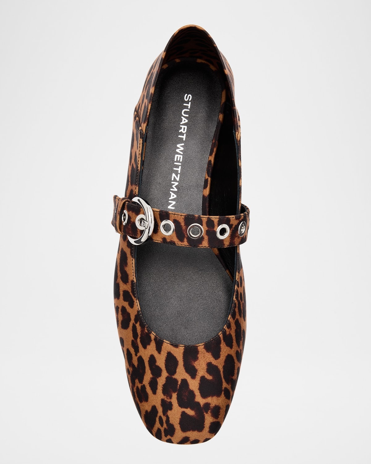 Supermoto Leopard Mary Jane Ballerina Flats - 5