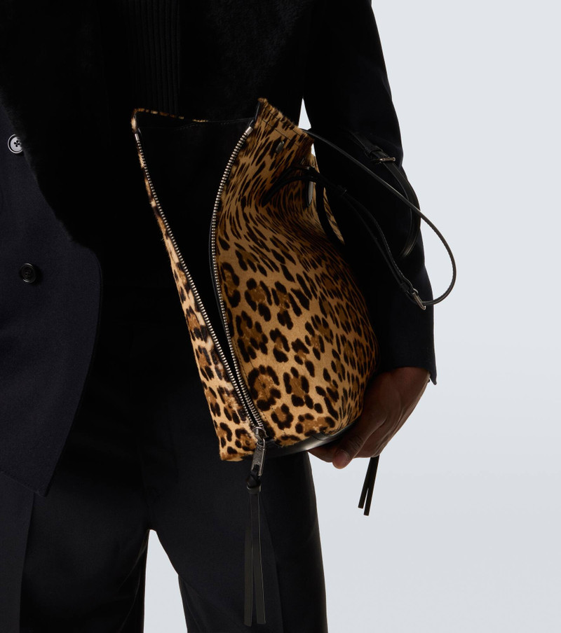Atene leopard-print calf hair tote bag 3