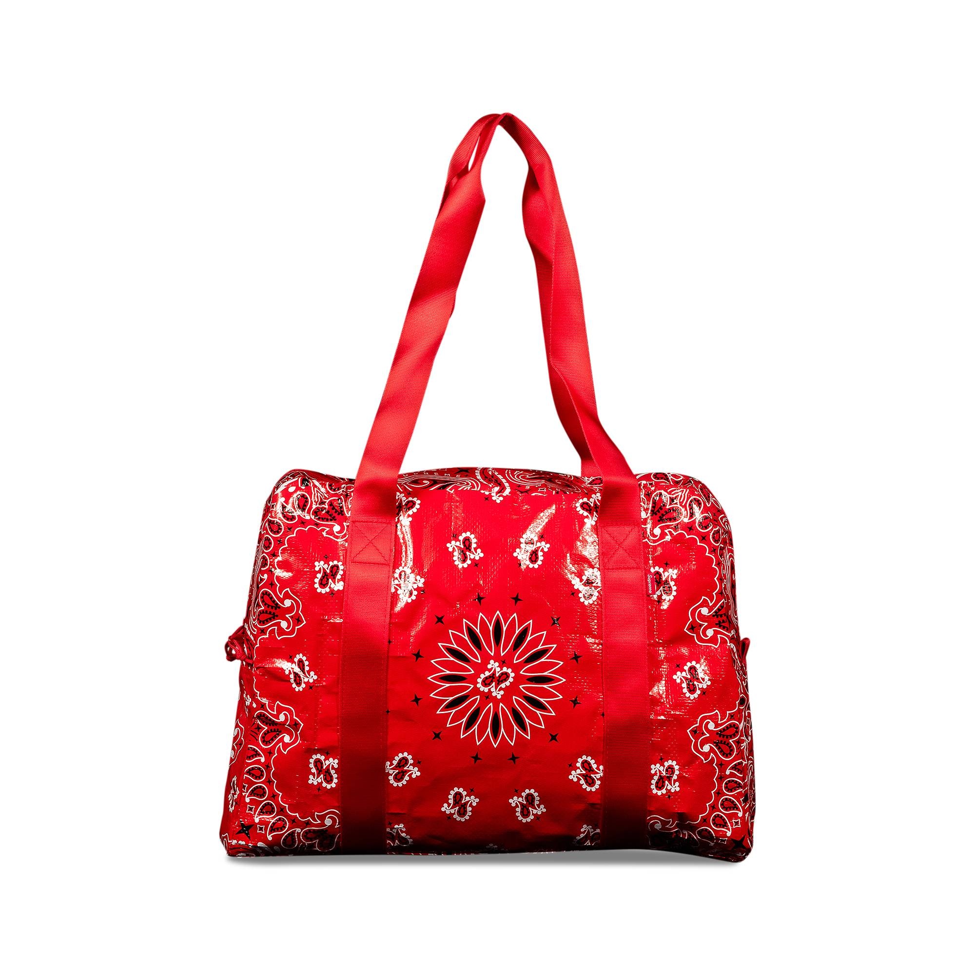 Supreme Bandana Tarp Small Duffle Bag 'Red' - 2