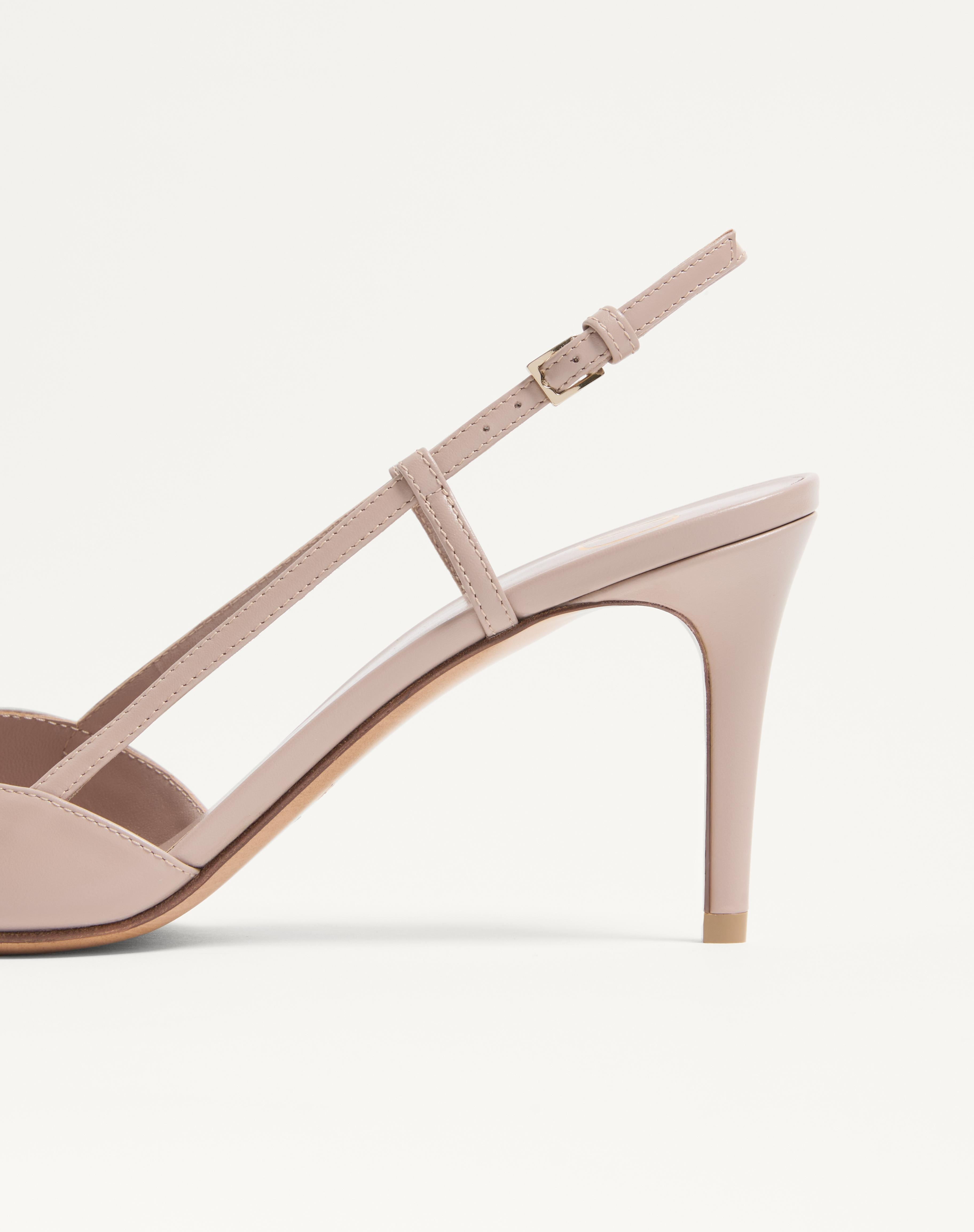VLOGO SIGNATURE CALFSKIN SLINGBACK PUMP 80 MM / 3.15 IN. - 7