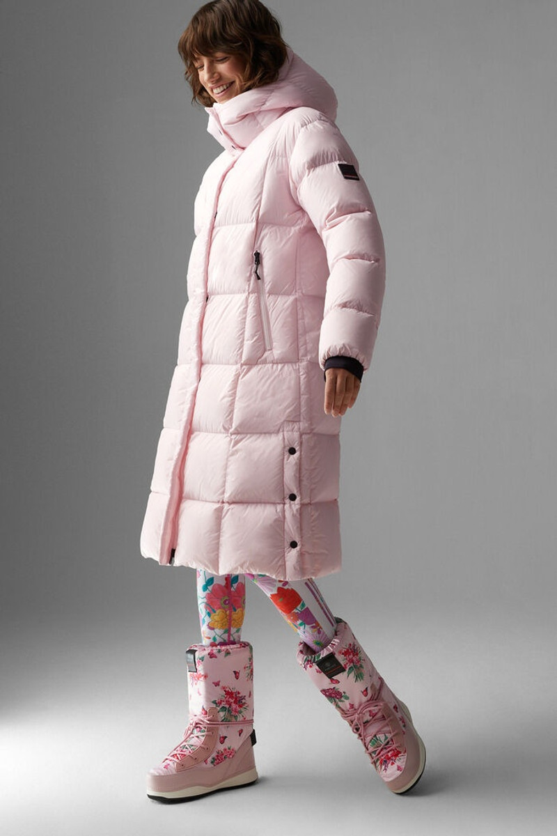 Barna Quilted coat in Pink 2