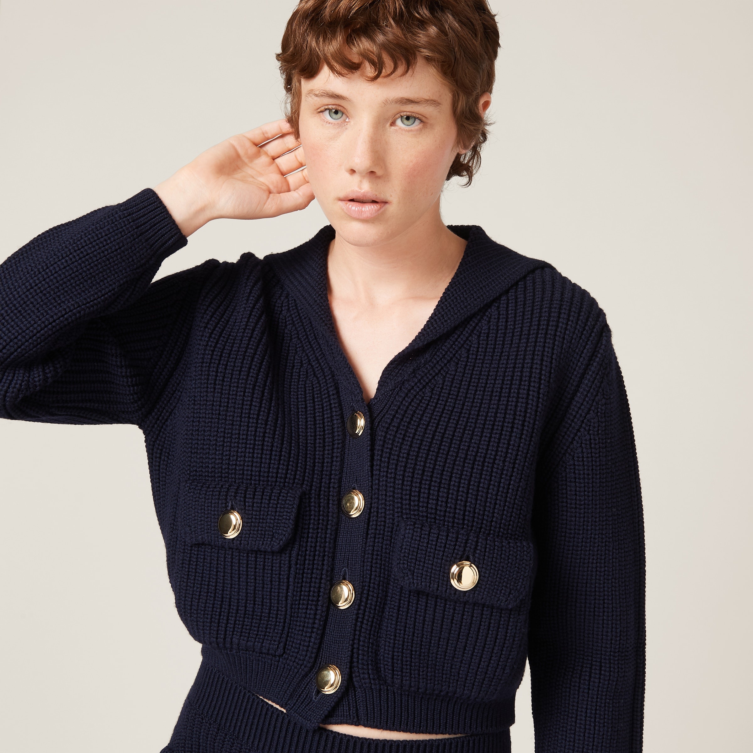 Wool knit cardigan - 4