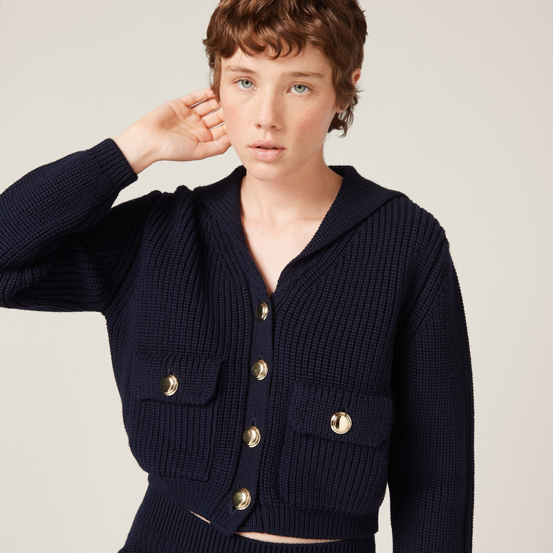 Wool knit cardigan 4