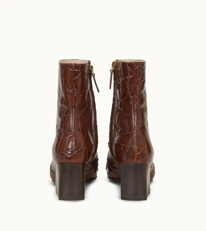 KATE ANKLE BOOTS IN LEATHER - BROWN 3