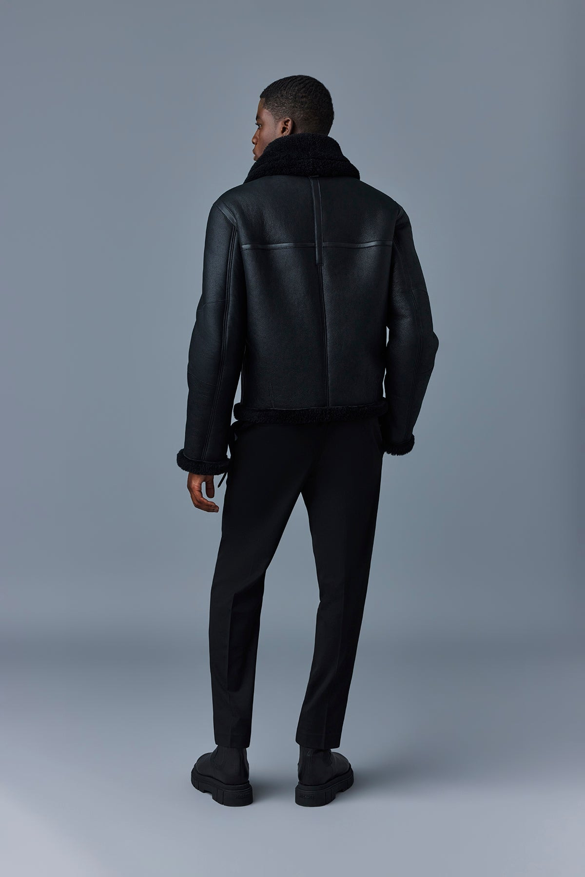KRISTIAN Sheepskin jacket with spread collar - 4