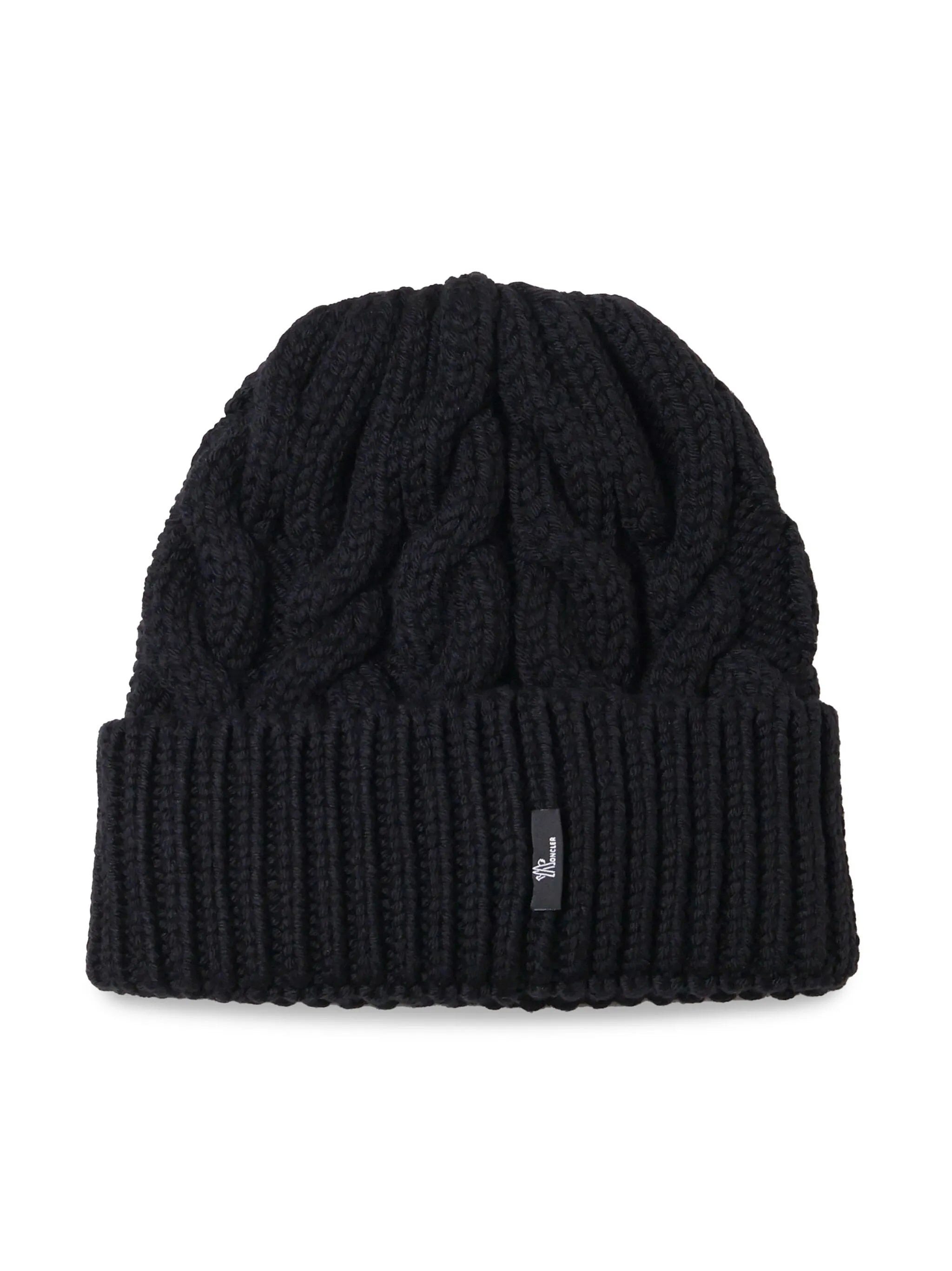 Moncler Grenoble Logo Patch Wool Beanie - 2