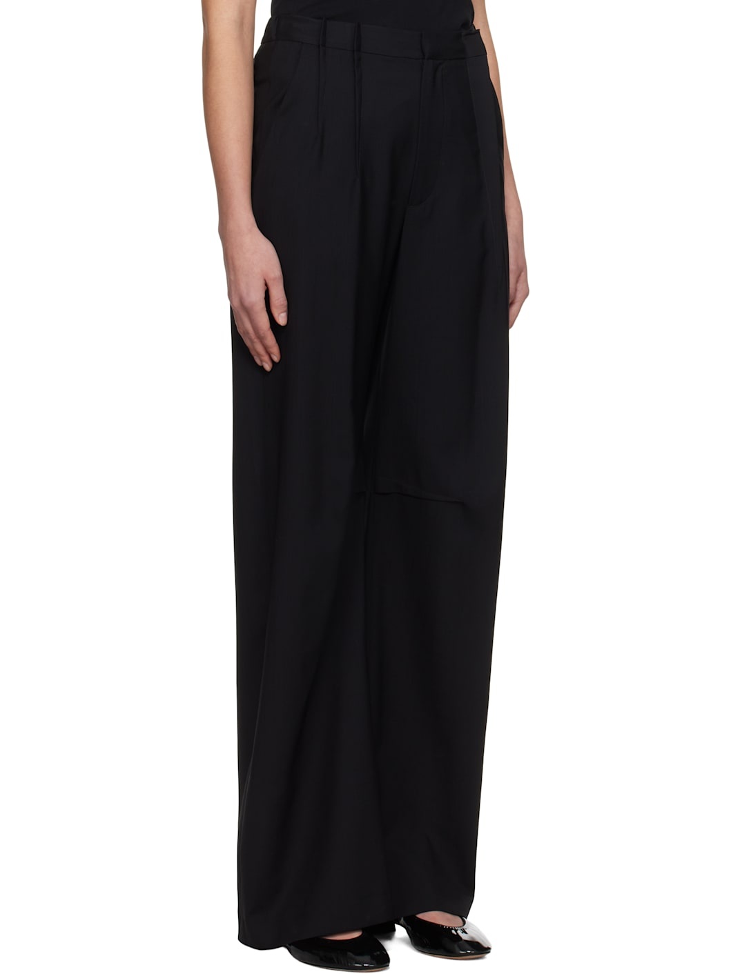 Black Tailoring Wool Trousers - 2