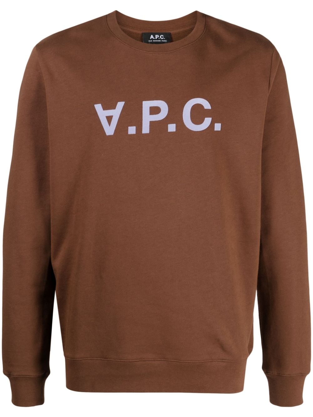 logo-print cotton sweatshirt - 1