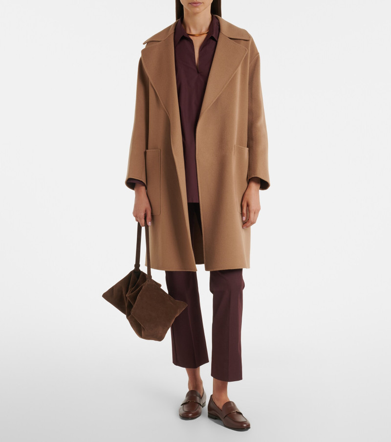 'S Max Mara Virgin wool wrap coat outlook