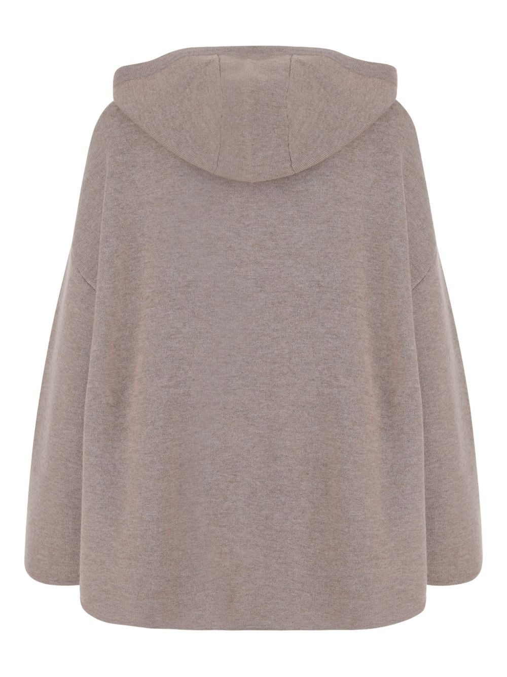 hooded zip-front cardigan - 2