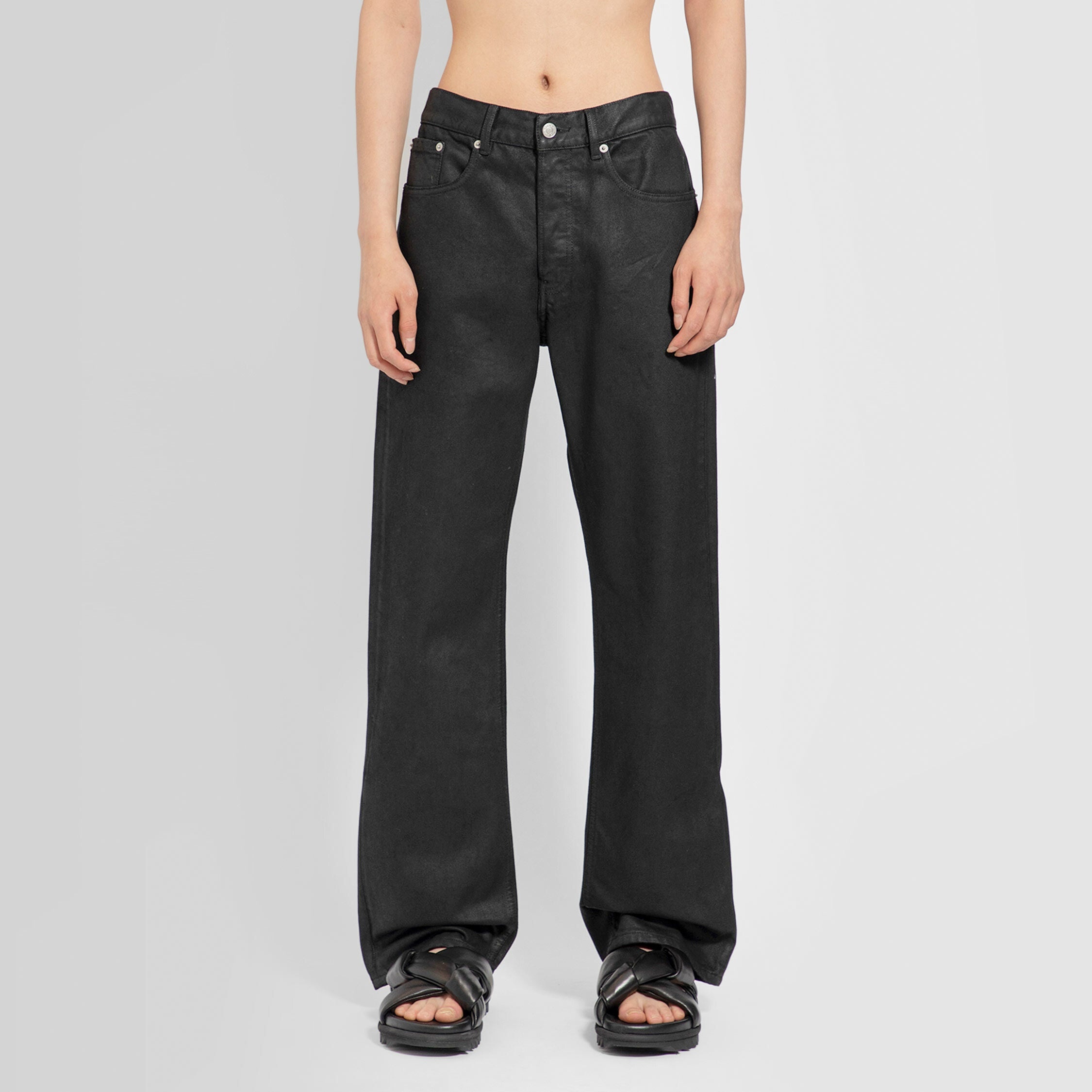 DRIES VAN NOTEN MAN BLACK JEANS - 6