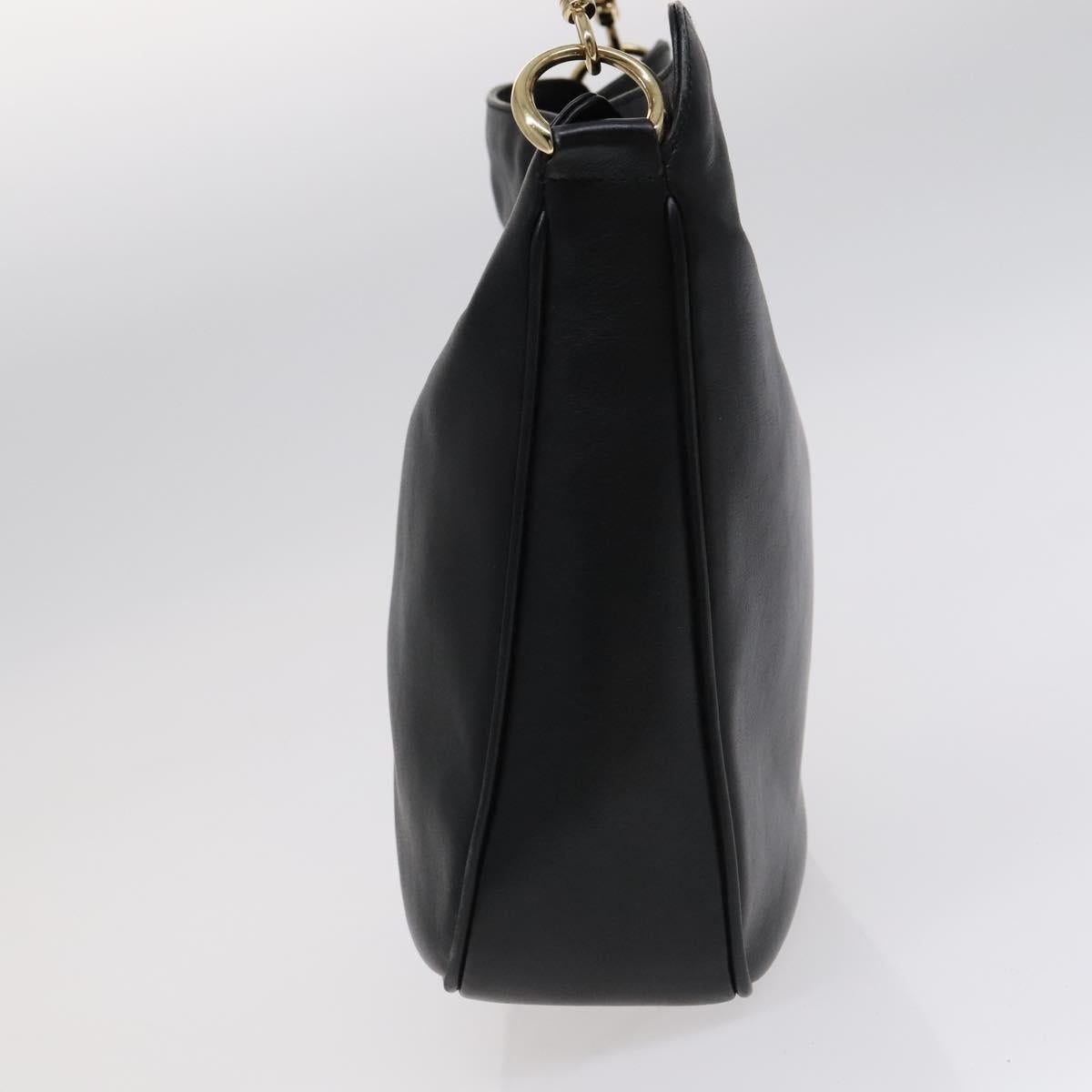 GUCCI Bamboo Hand Bag Leather Black 001 001 - 3