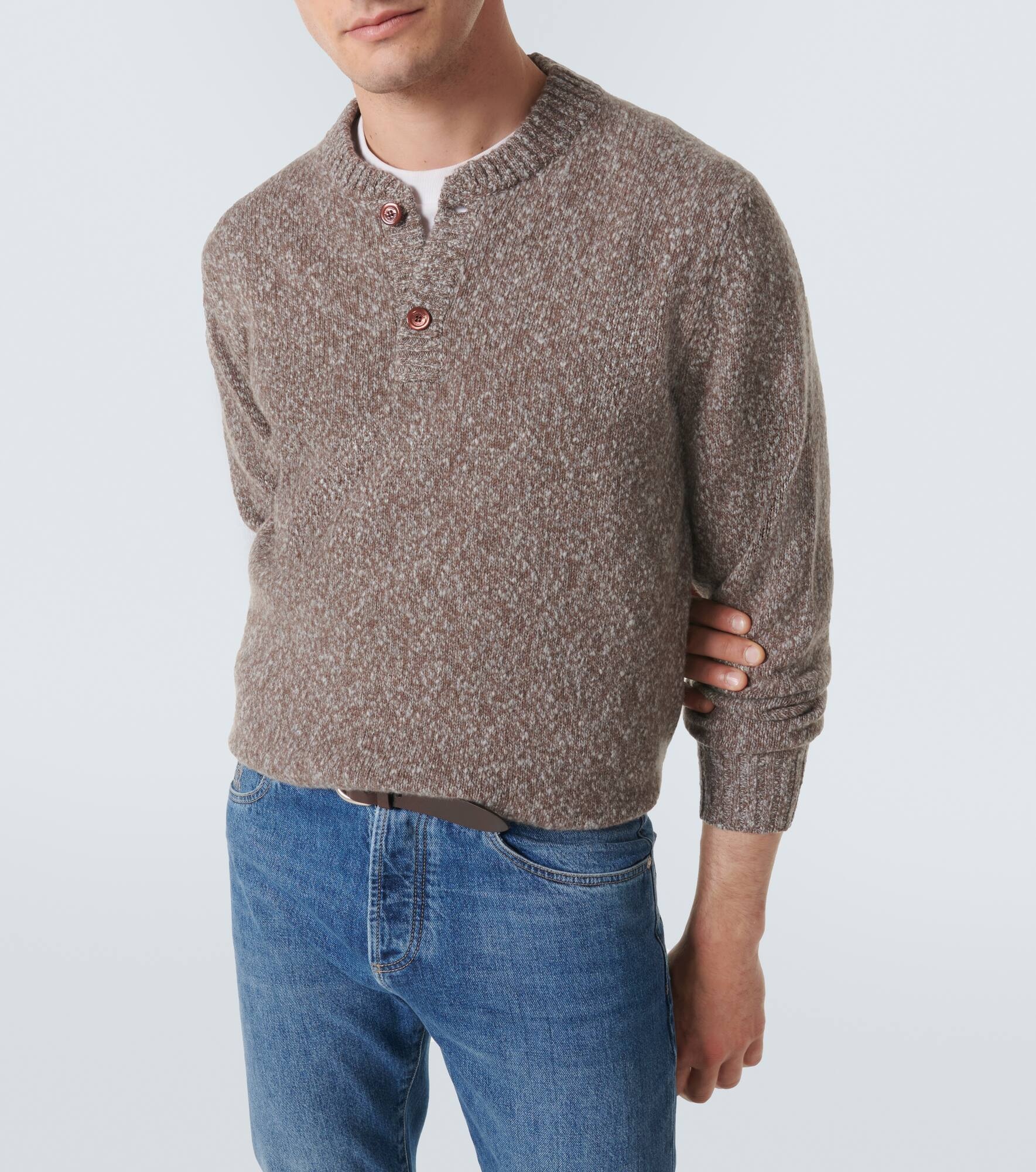 Wool and cashmere sweater - 5