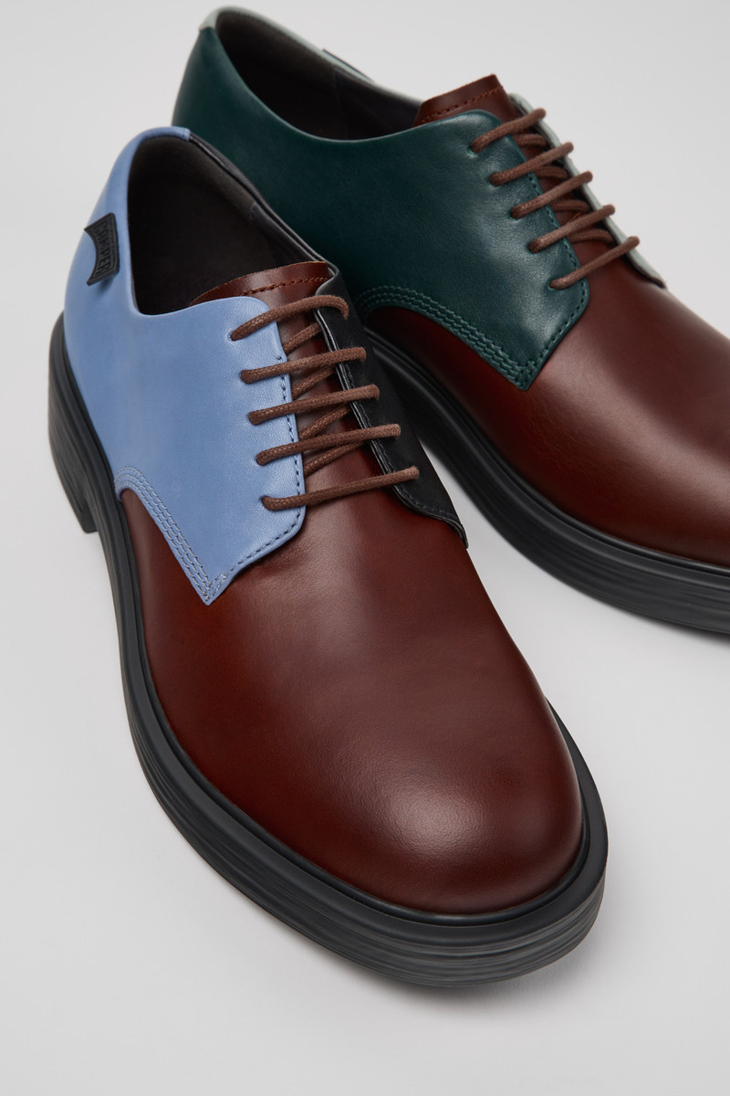 Multicolor Leather Shoes for Men. 2