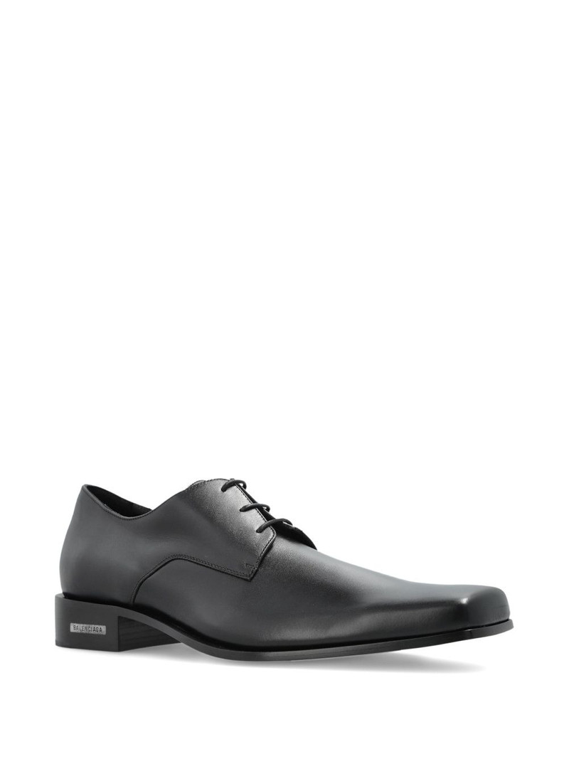 BALENCIAGA square toe oxford shoes outlook