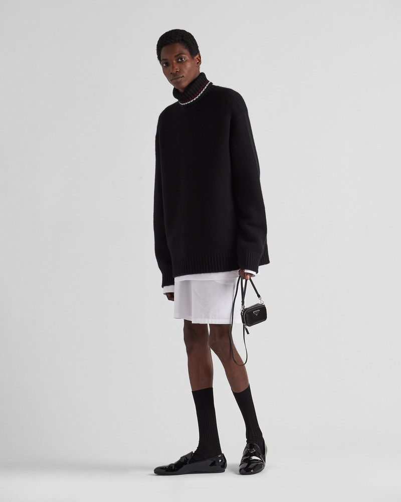 Prada Brushed leather mini-pouch with shoulder strap outlook