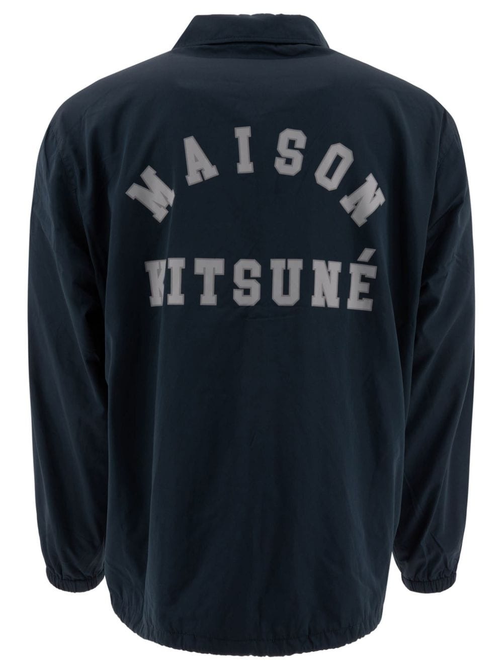 logo-print shirt jacket - 2