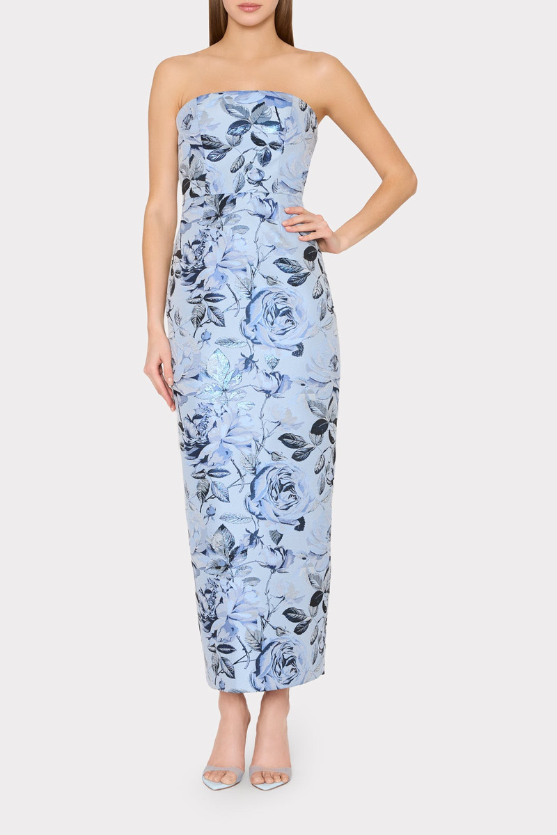 MILLY Ella Jacquard Maxi Dress outlook