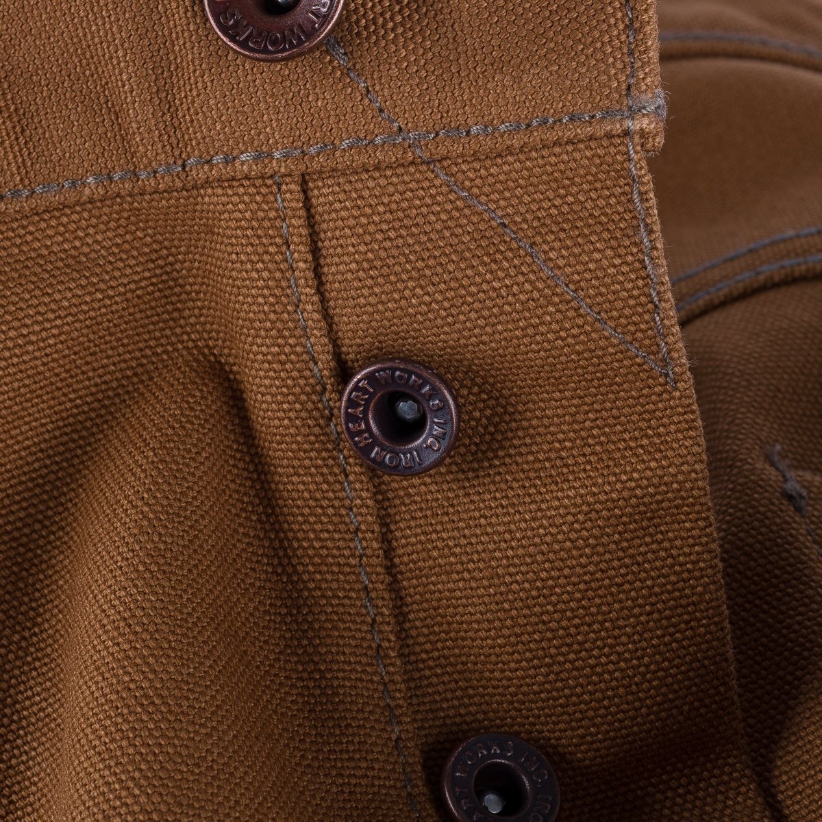 IH-634D 17oz Duck Straight Cut Jeans - Brown - 10