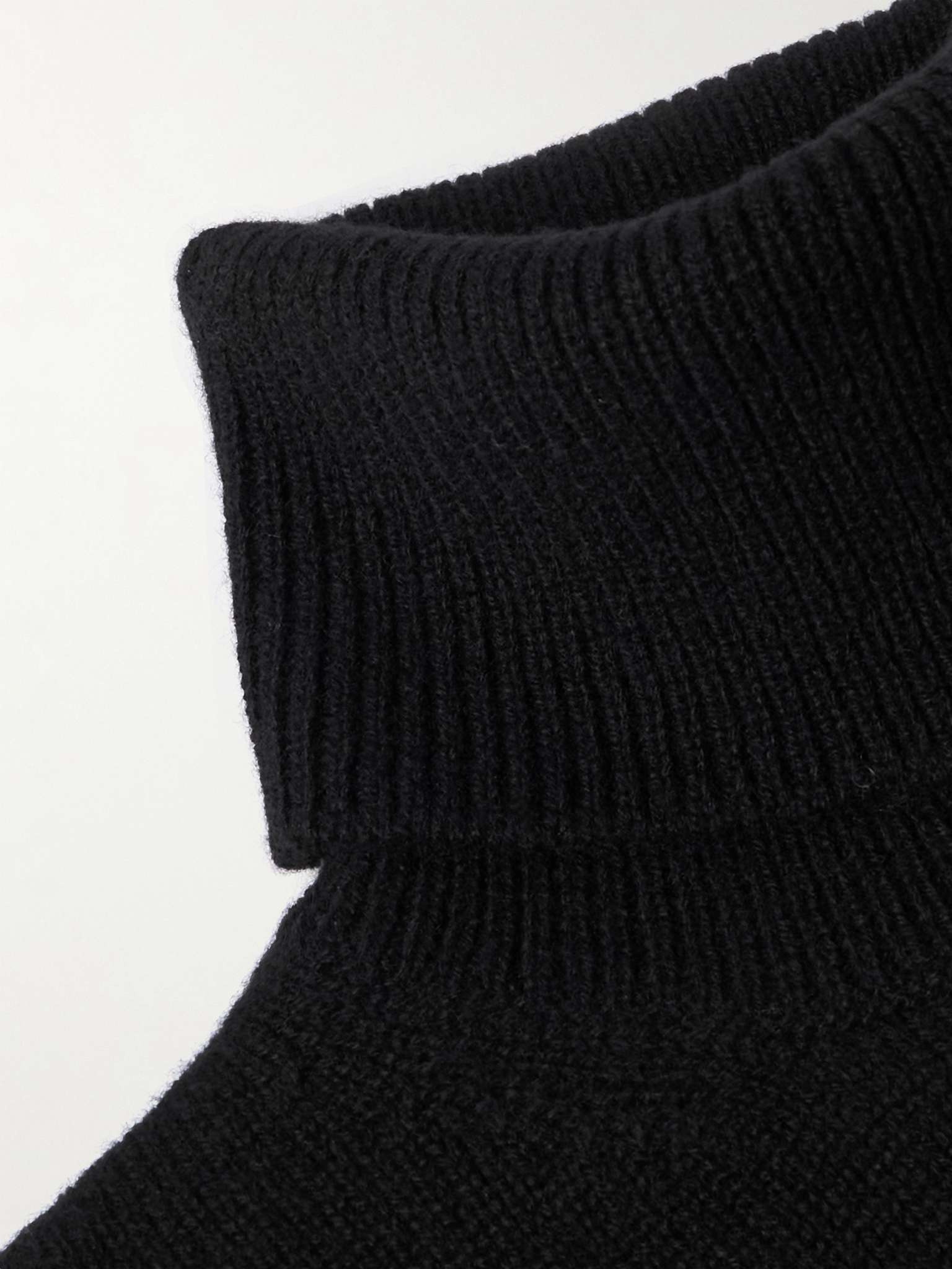 Ribbed Cashmere Rollneck Sweater - 5