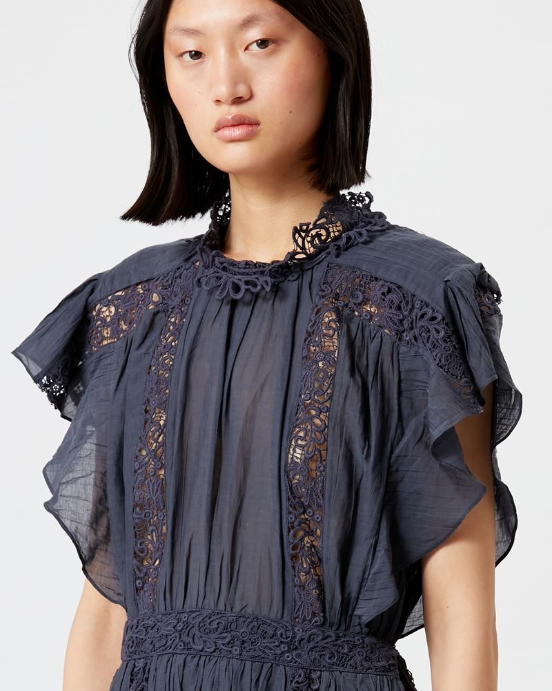 GISELE LACY COTTON MINI DRESS - 3
