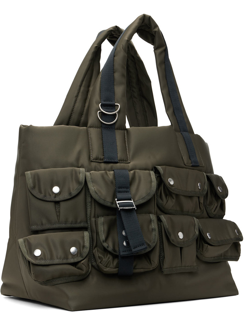 sacai Khaki Nylon Tote outlook