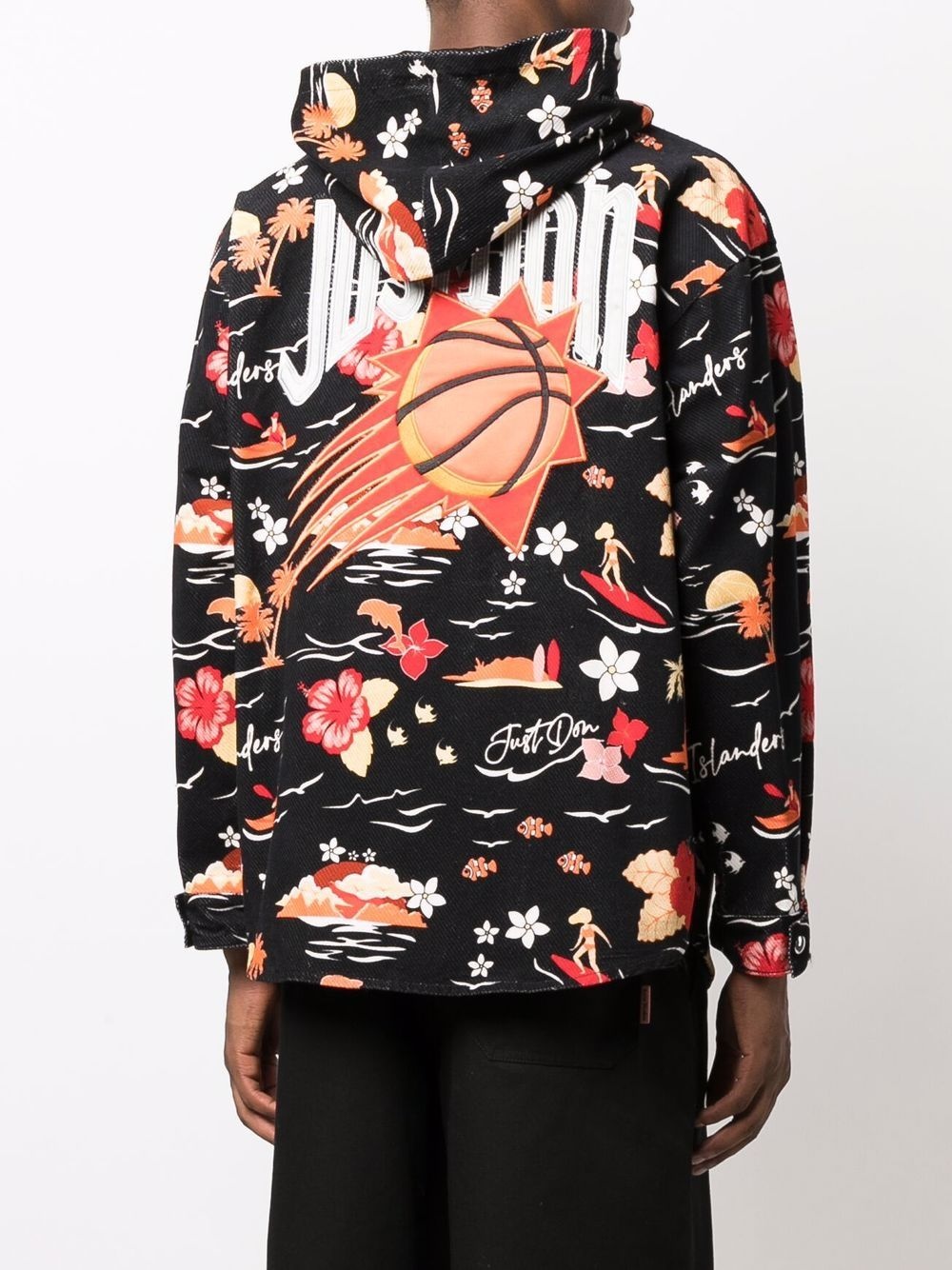 graphic-print hooded jacket - 4