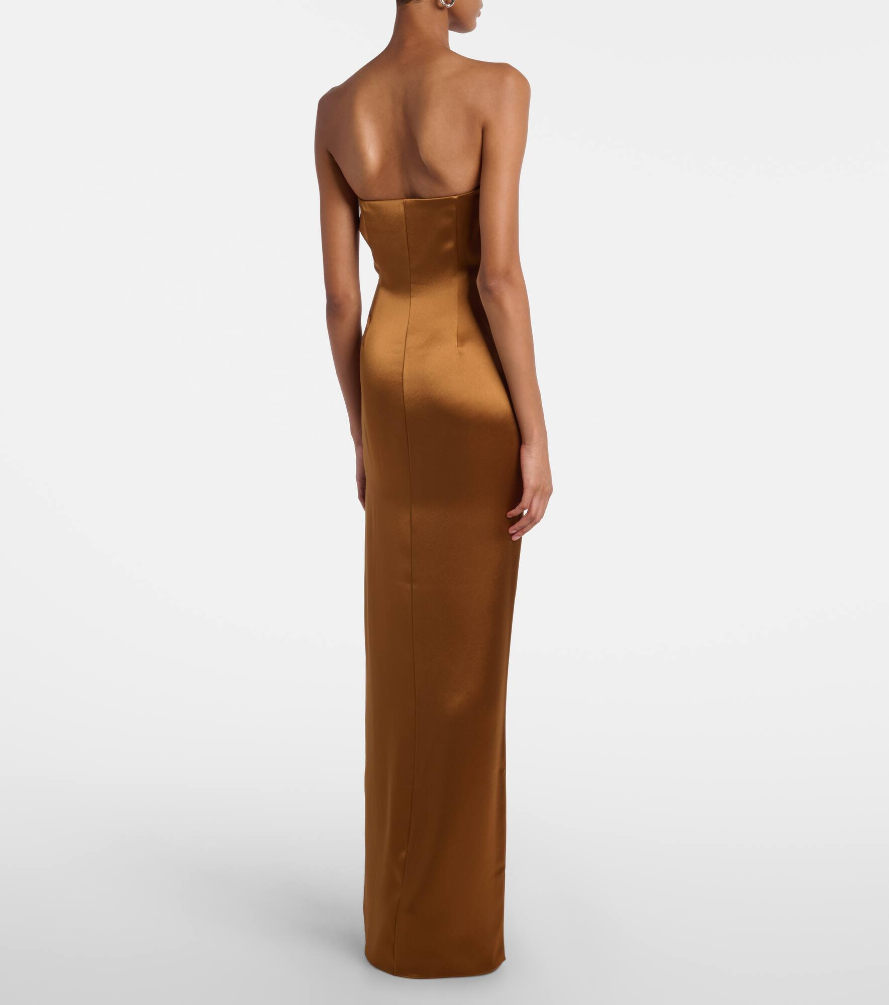 Satin bustier gown - 3