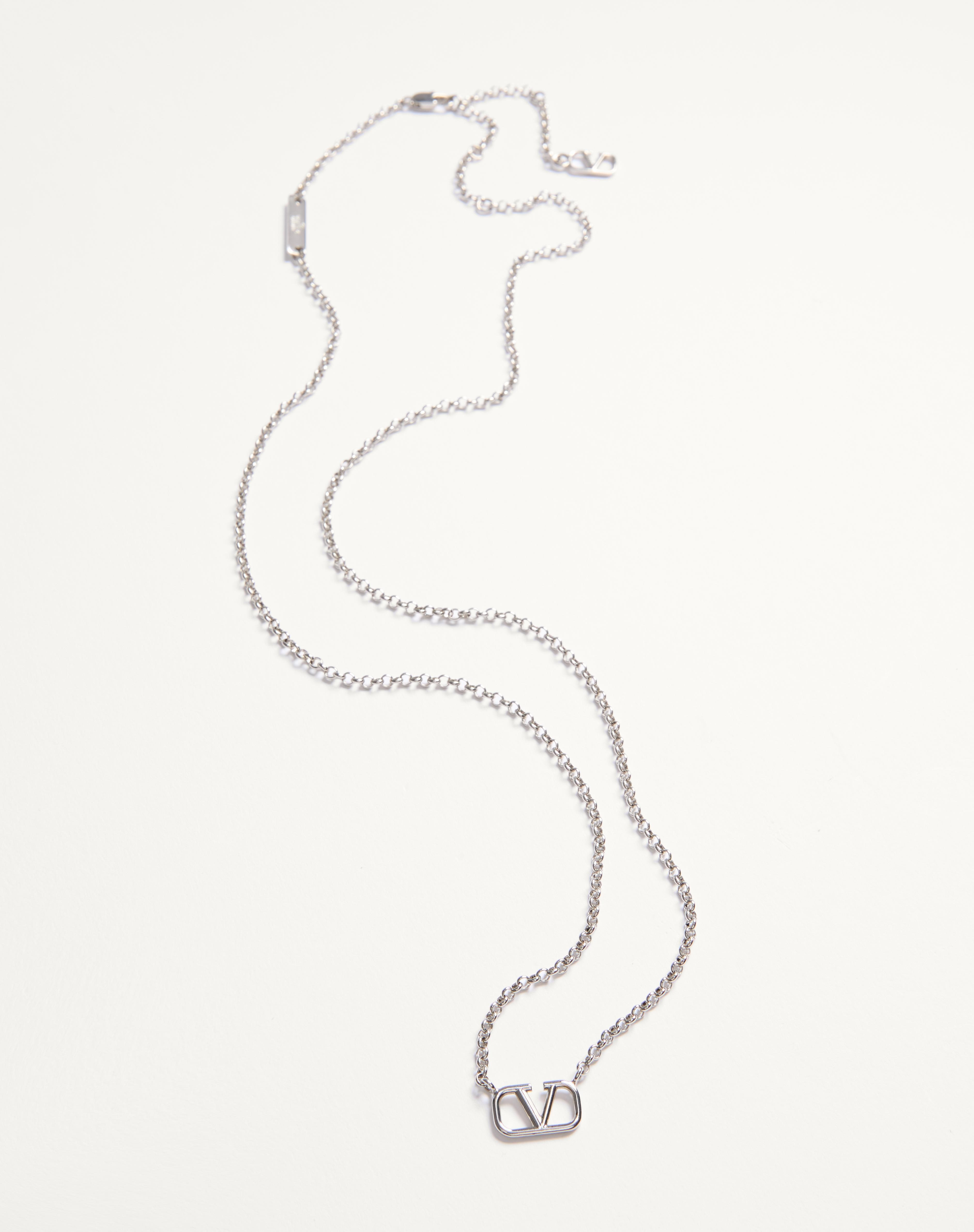 VLOGO SIGNATURE METAL NECKLACE - 4