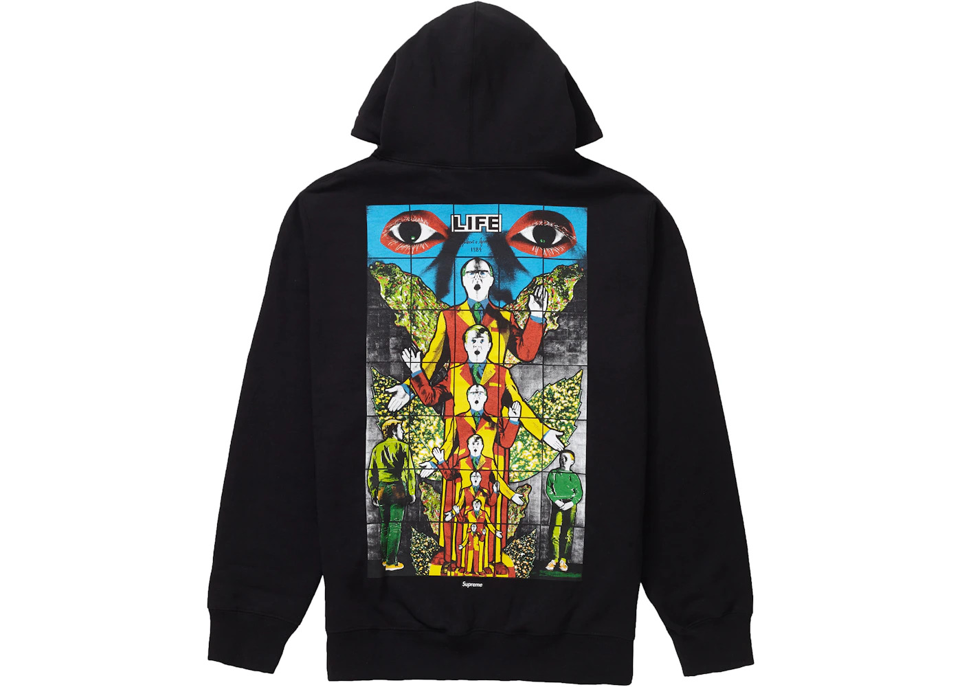 Supreme Gilbert & George LIFE Hooded Sweatshirt Black - 2