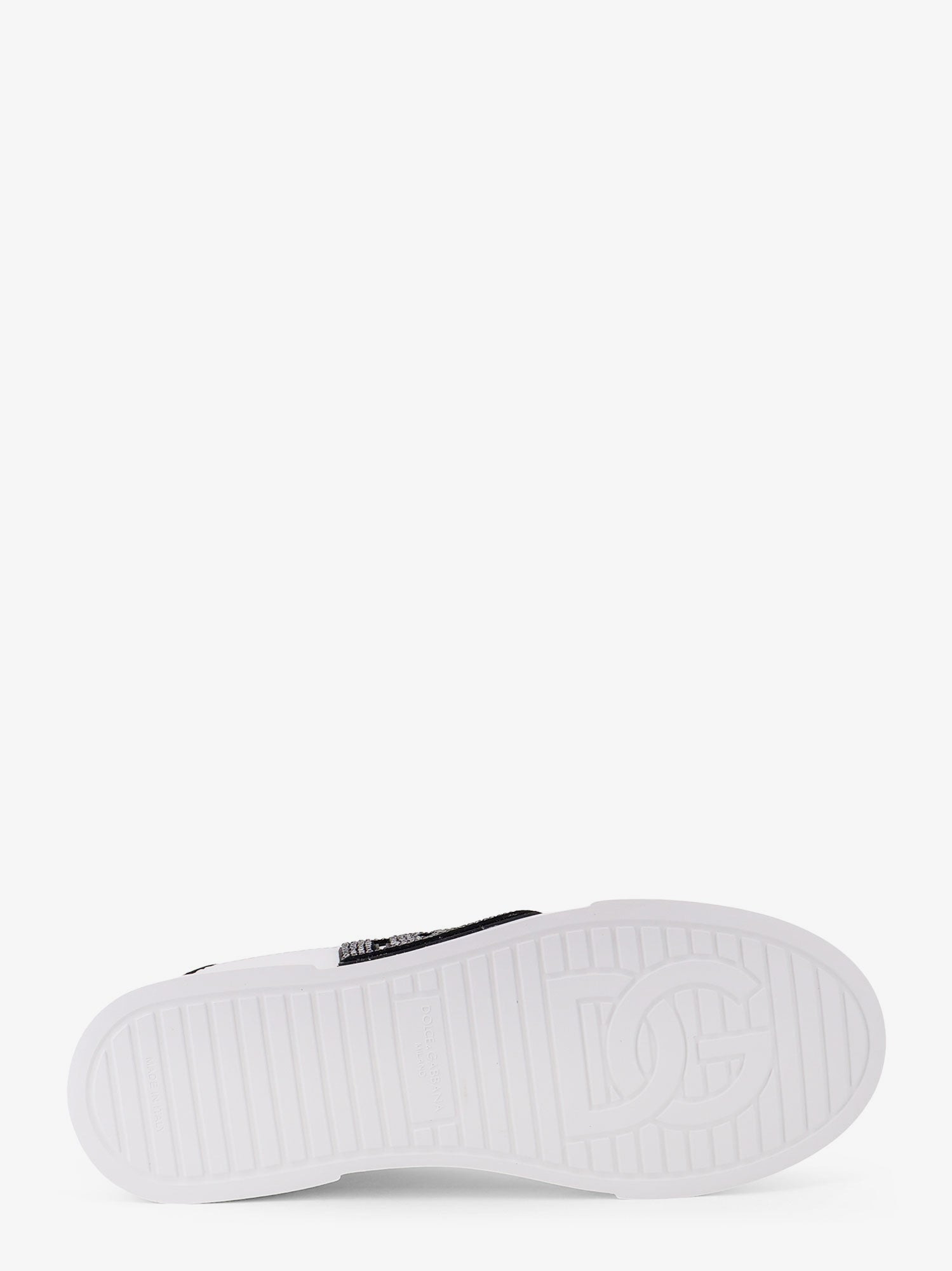 Dolce & Gabbana Portofino Light Strobel Leather Low-Top Sneakers - 4