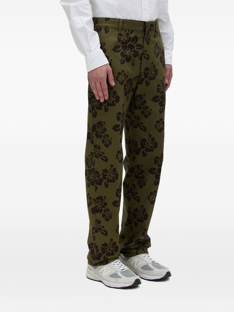 hibiscus-print trousers 4