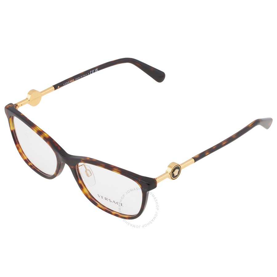 Versace Demo Square Ladies Eyeglasses VE3297D 108 55 - 3