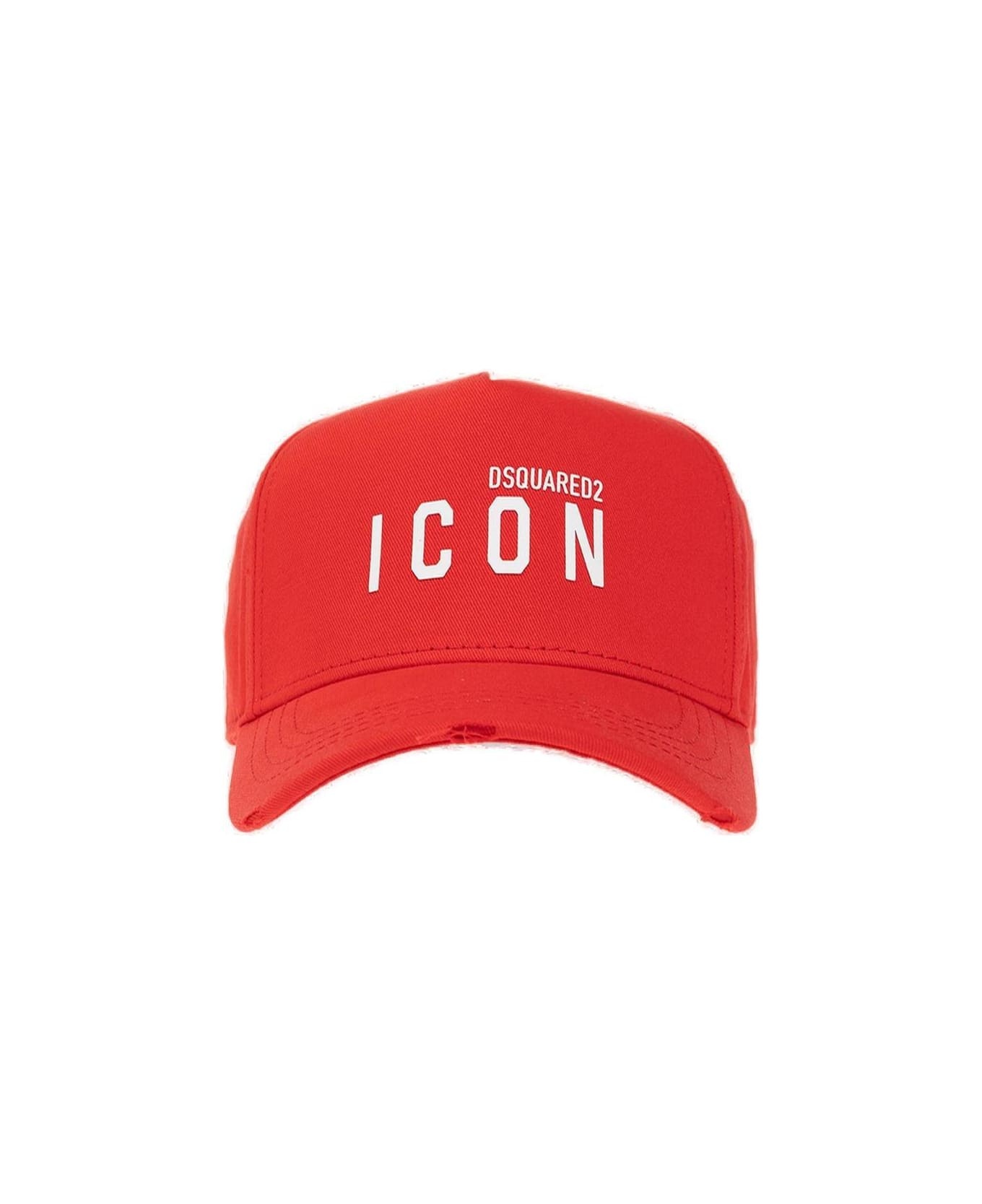 Logo Printed Curved Peak Cap - 1