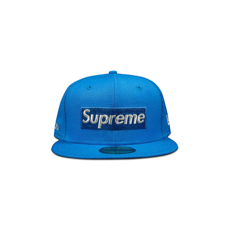 Supreme $1M Metallic Box Logo New Era 'Light Blue' - 1