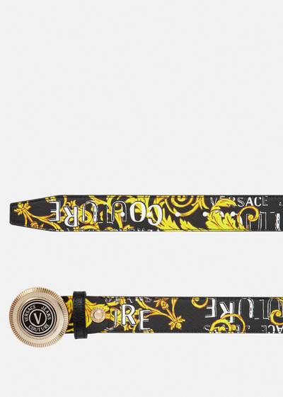 VERSACE JEANS COUTURE V-Emblem Logo Couture Round Belt outlook