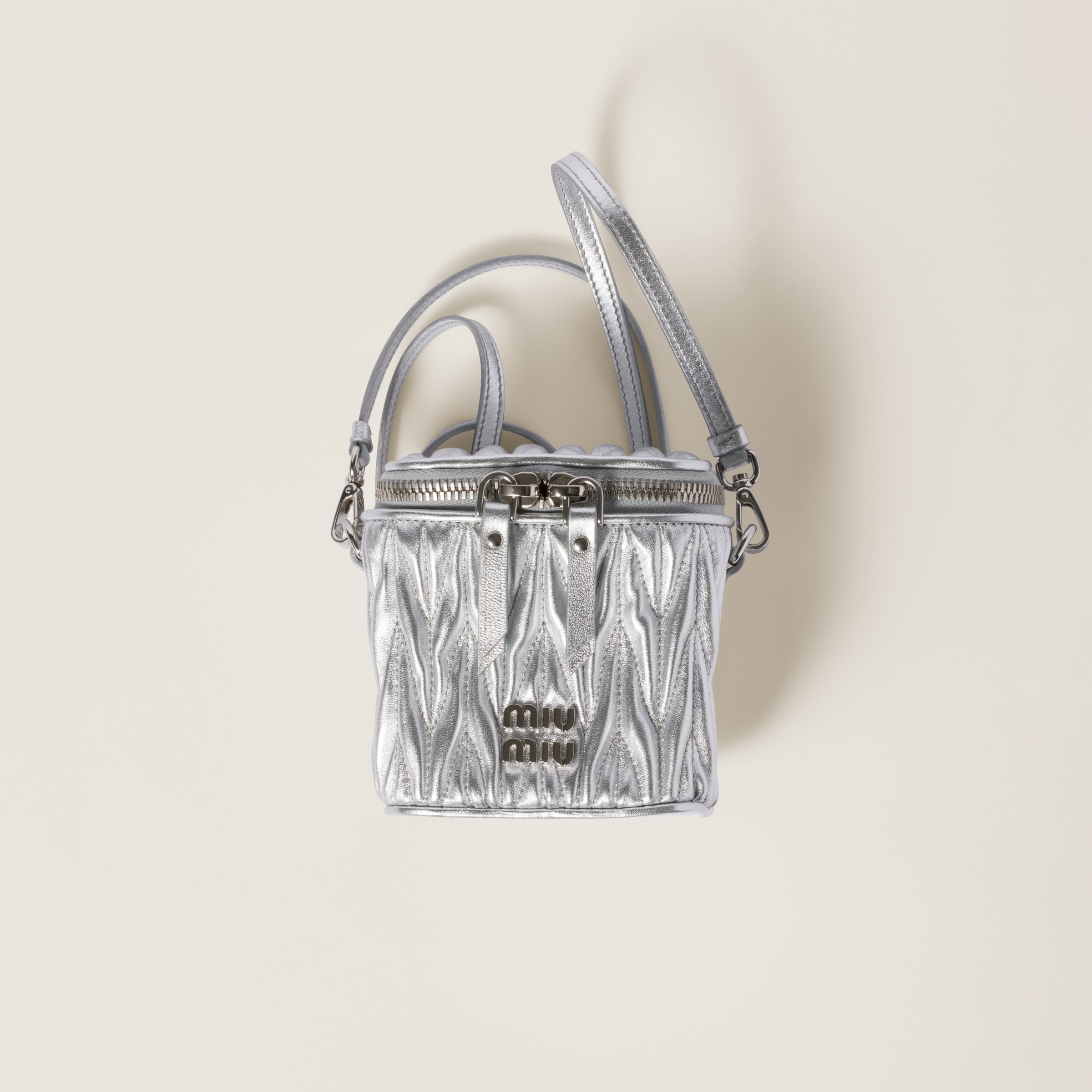 Matelassé nappa leather micro bag - 1