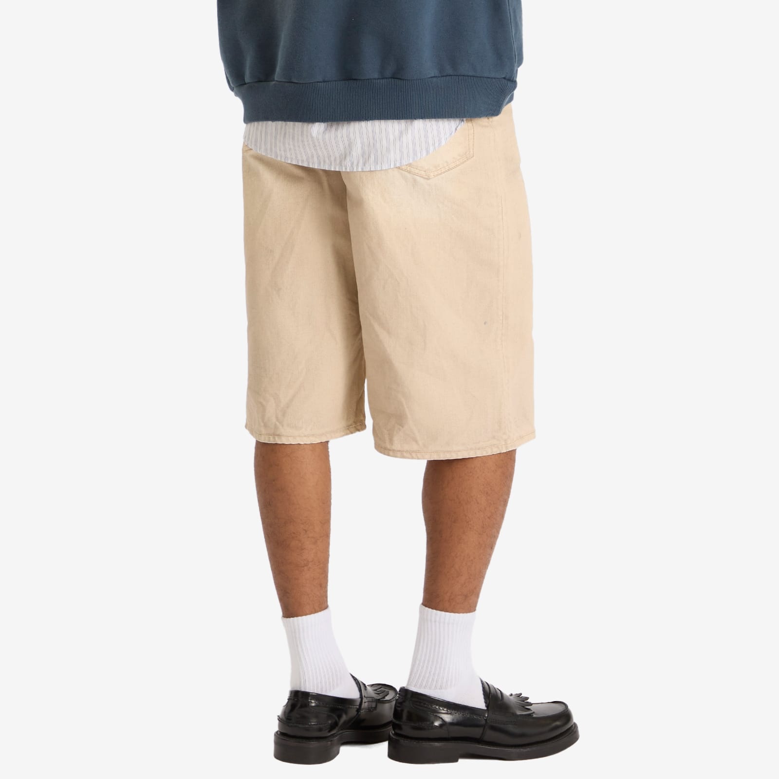 Acne Studios Traffic Sand Wash Denim Shorts - 3