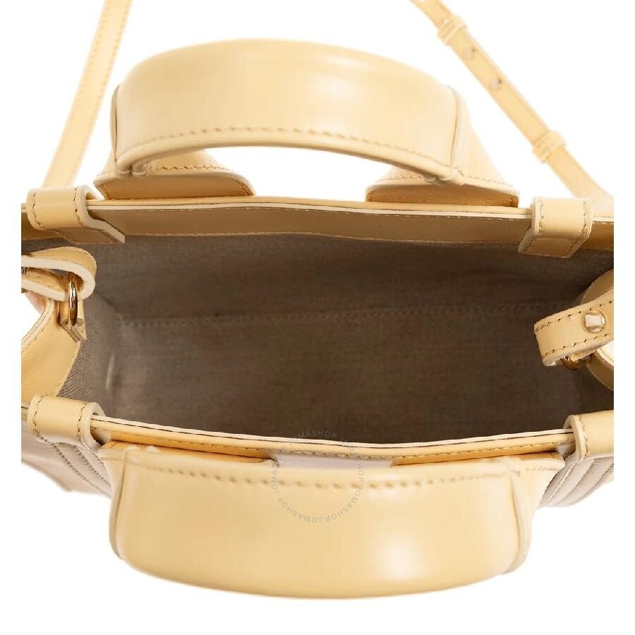 Chloe Woody Small Logo Embroidered Leather Tote - 4