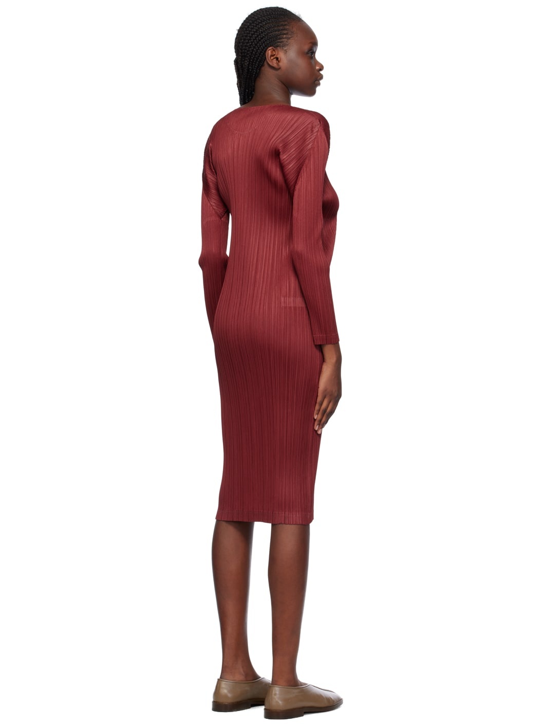 Red Monthly Colors November Midi Dress - 3